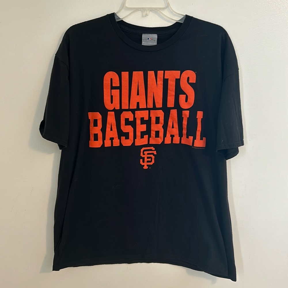 San Francisco Giants Authentic MLB Classic Black and Orange Team T-Shirt Sz XXL